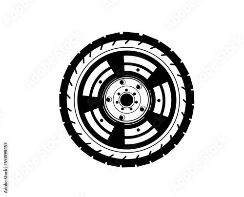 Car Wheel silhouette 