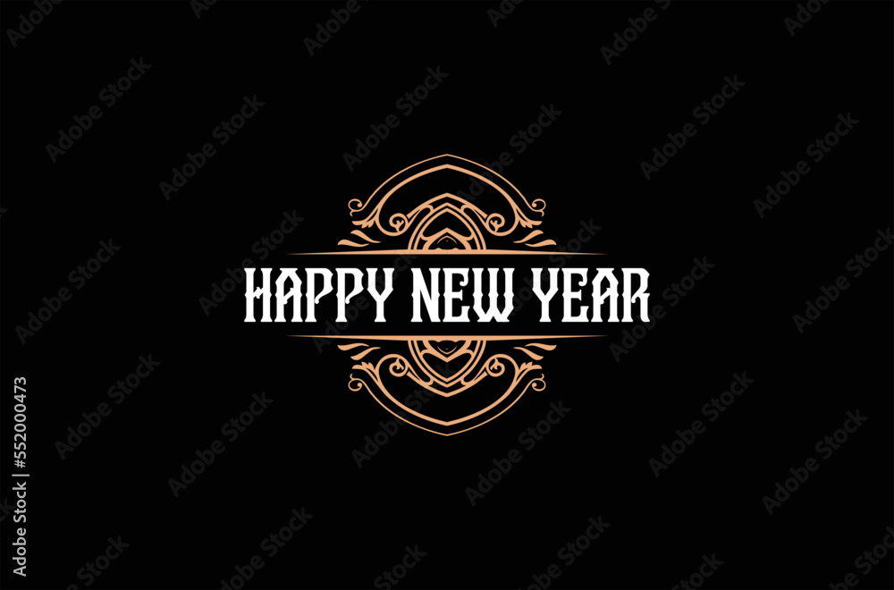 Happy New Year Elegant Design Happy New Year Elegant Design