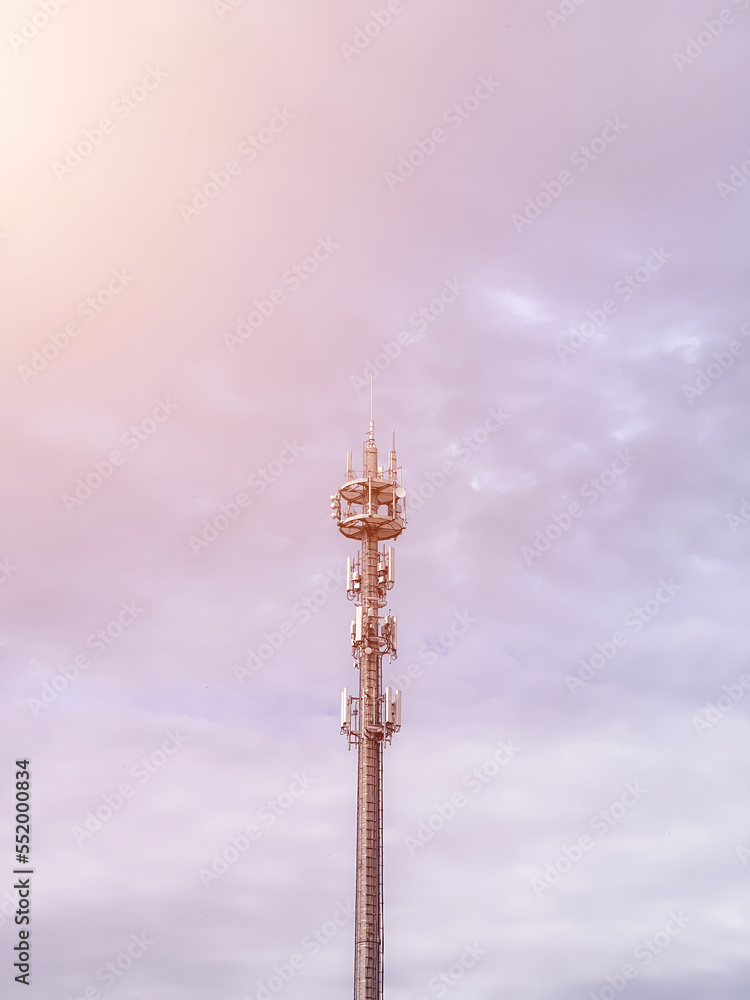 LTE/5g tower view from the ground. Concept of the modern telecommunication technologies. LTE/5g tower view from the ground. Concept of the modern telecommunication technologies.