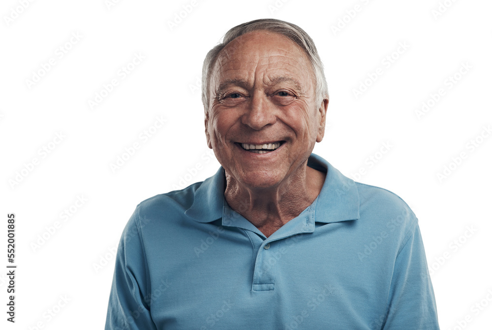 PNG Shot of a man happily smiling at the camera in a studio. PNG Shot of a man happily smiling at the camera in a studio.