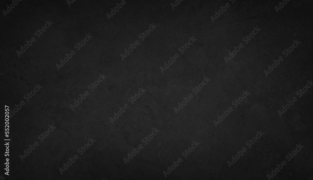 Art black concrete stone texture for background in black. Abstract color dry scratched surface wall cover colorful paper scratches shabby vintage Cement and sand grey dark detail covering.	