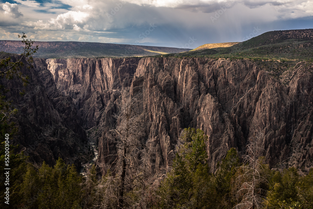 Dramatic Sunset Hour on the Black Canyon, Black Canyon of the Gunnison National Park, Colorado