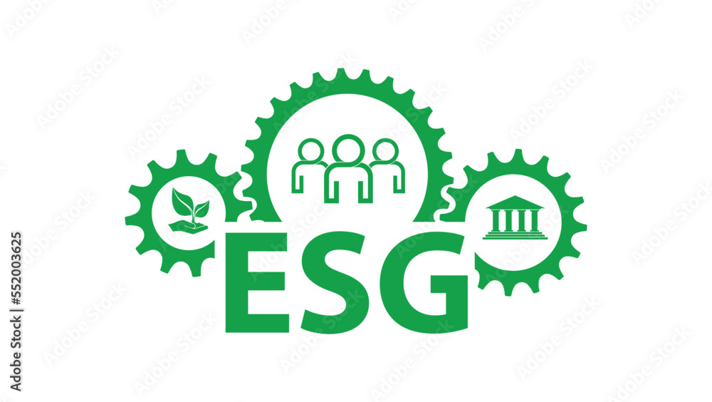 esg icons on white background esg icons on white background
