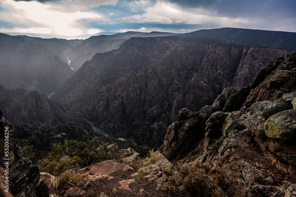 Storm Inside the Black Canyon, Black Canyon of the Gunnison National Park, Colorado