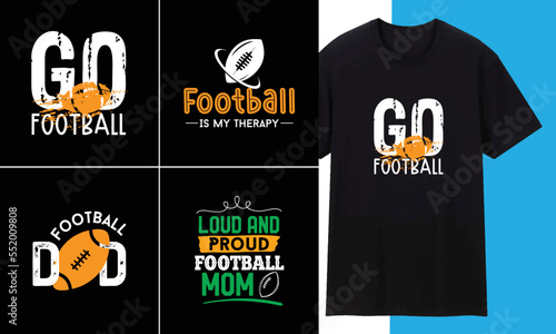 Football Typography Creative Trendy T shirt Design