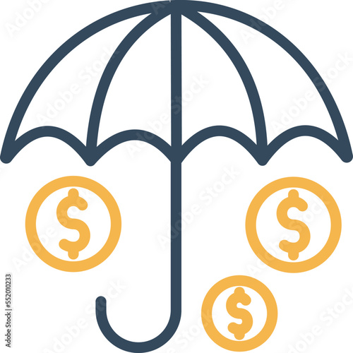 Dollar Protection Vector Icon
