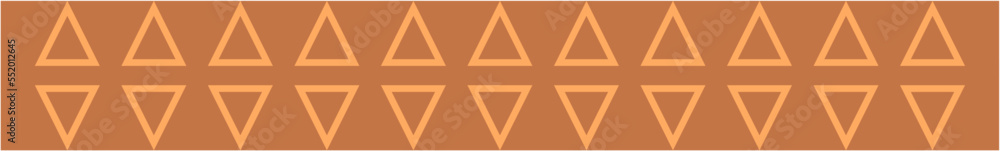 Brown Decorative Arrow Border Vector Design Element Brown Decorative Arrow Border Vector Design Element