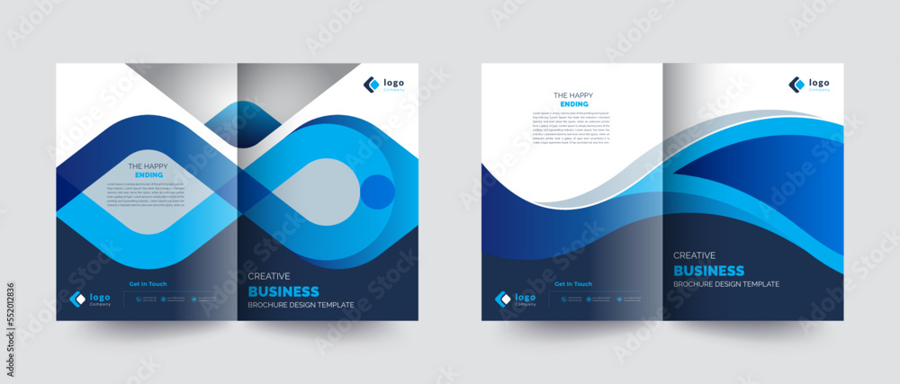 Creative Business Brochure Cover Design Template adept for multipurpose Projects
