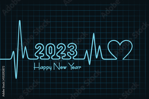 Illustration for new year 2023