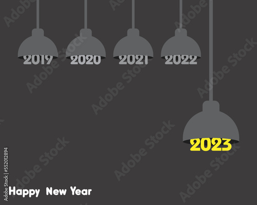Illustration for new year 2023