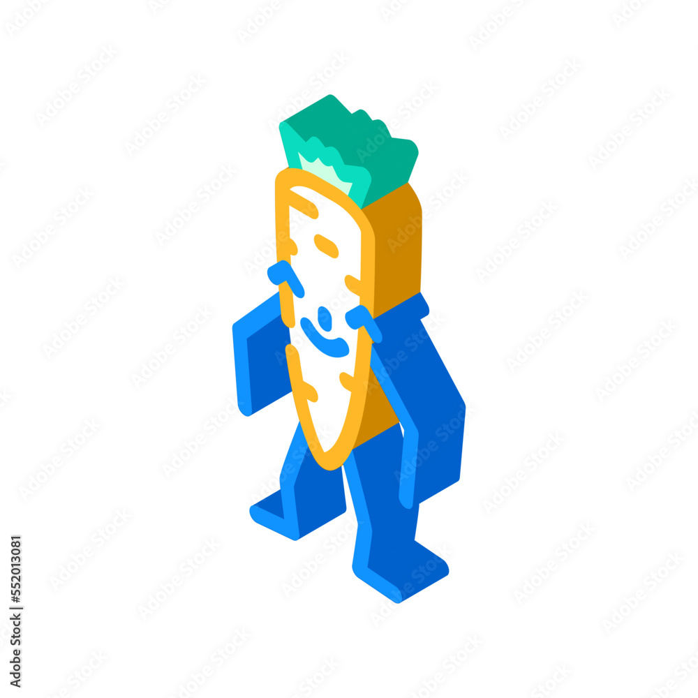 carrot vegetable character isometric icon vector. carrot vegetable character sign. isolated symbol illustration carrot vegetable character isometric icon vector. carrot vegetable character sign. isolated symbol illustration
