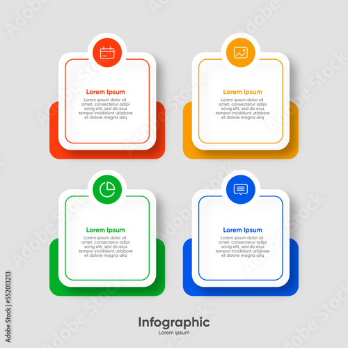Modern Vector infographic design template