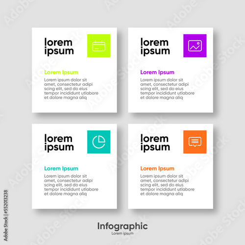 Modern Vector infographic design template