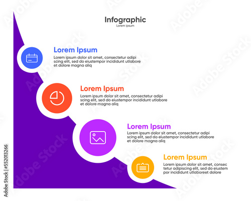 Modern Vector infographic design template