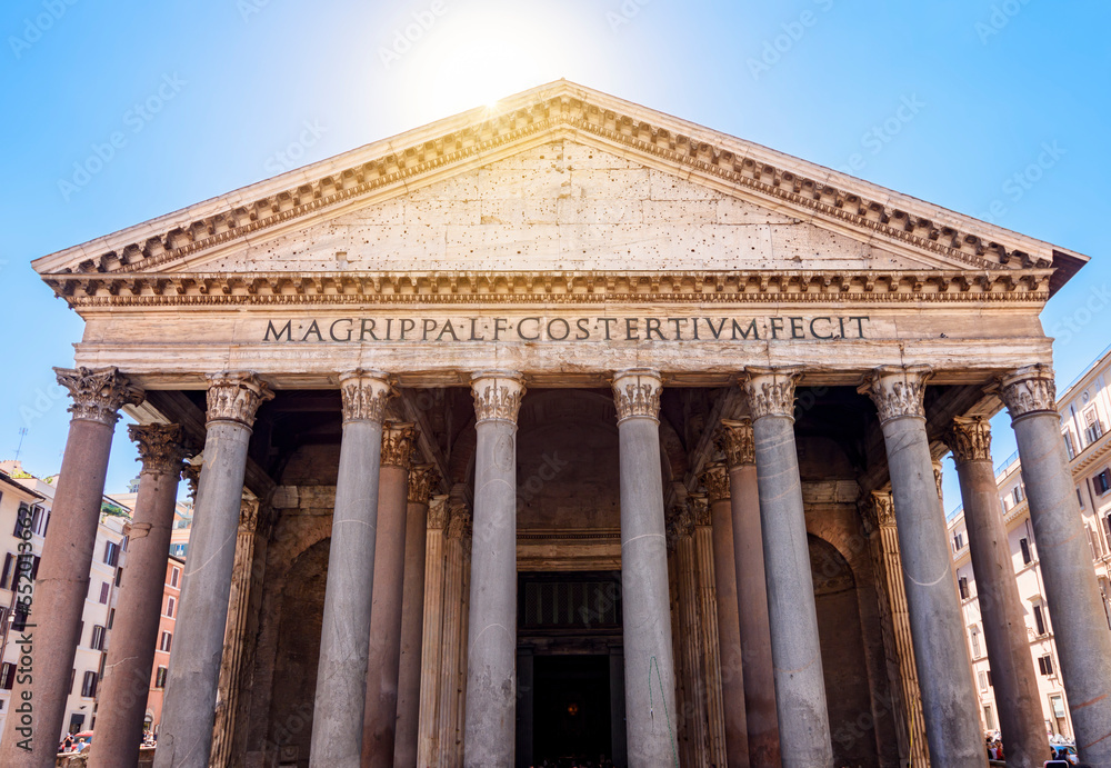 Pantheon building in Rome, Italy
