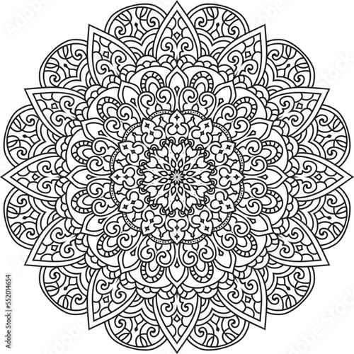 Anti-stress coloring book page for adults Anti-stress coloring book page for adults. Hand drawn illustration