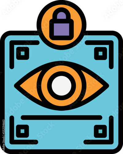 Retina Security Vector Icon

