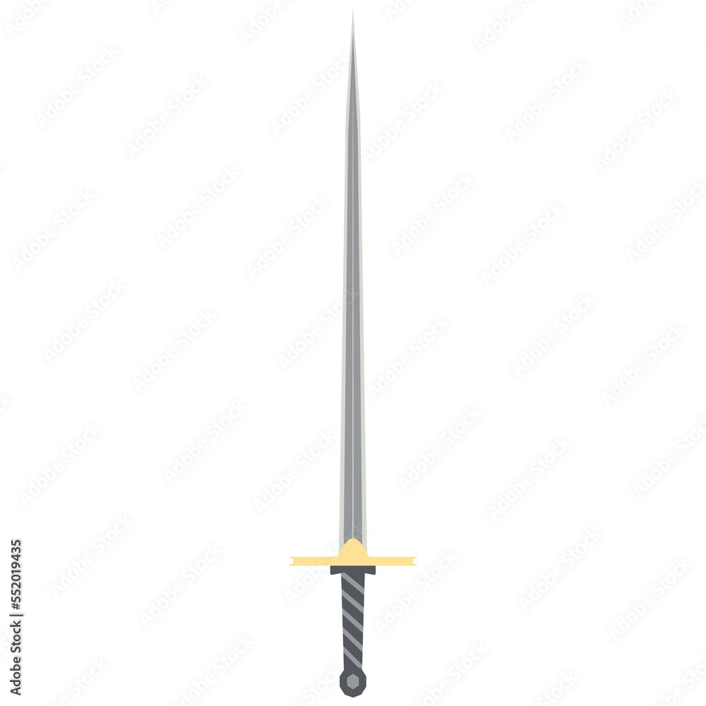 Needle Sword One Handed Two Side Sharp Classic Weapon