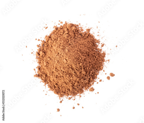 instant cocoa powder isolated on transparent png