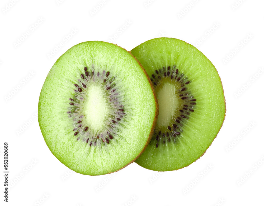Slice of kiwi fruit isolated on transparent png Slice of kiwi fruit isolated on transparent png