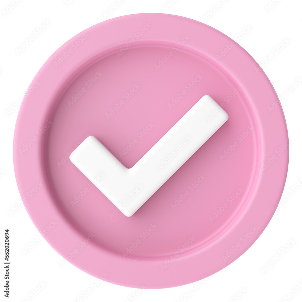 3D check box icon. 3D check list. 3D check box icon. 3D check list.