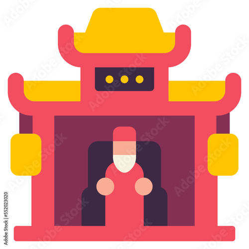 shrine flat icon