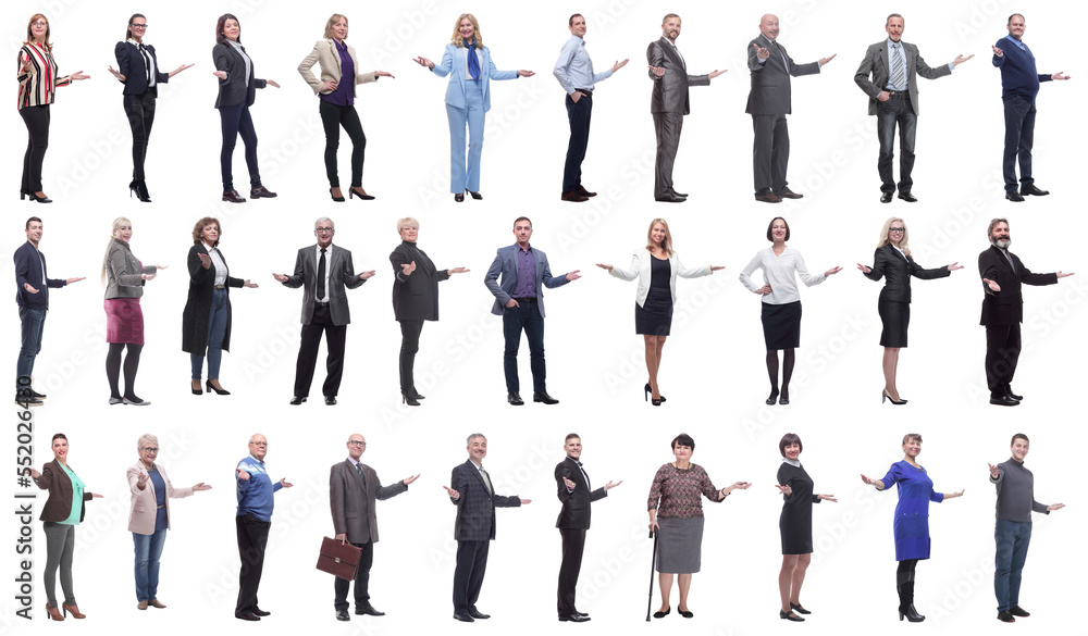 group of successful business people isolated on white group of successful business people isolated on white