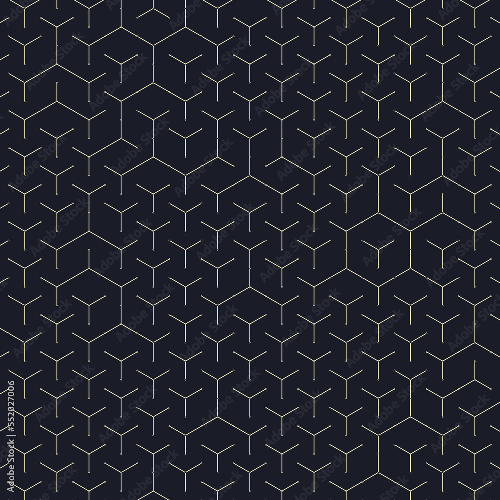 Hexagonal Maze pattern abstract illustration Hexagonal Maze pattern abstract illustration