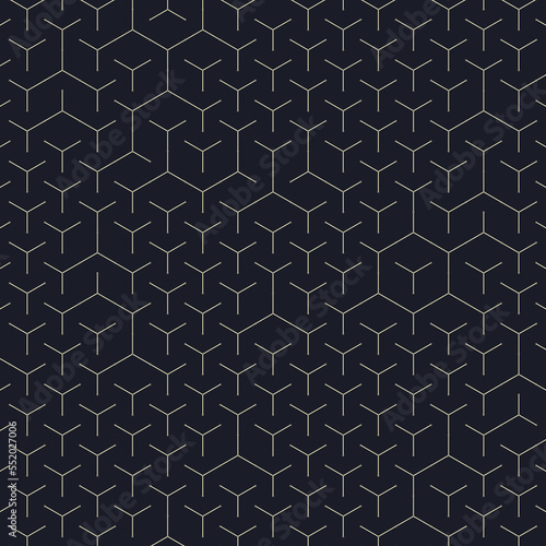 Fototapeta Naklejka Na Ścianę i Meble -   Hexagonal Maze pattern abstract illustration