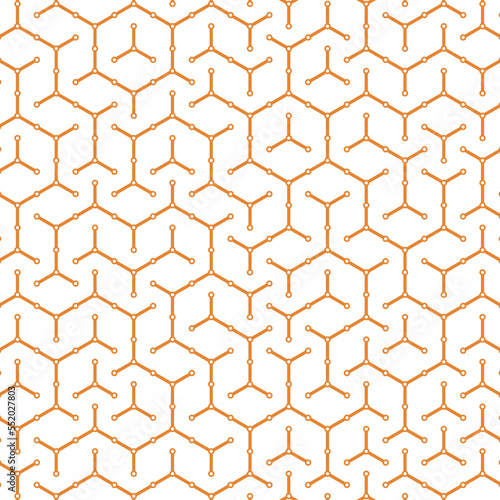  Hexagonal Maze pattern abstract illustration
