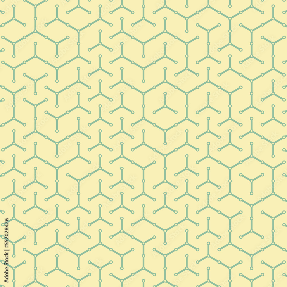 Hexagonal Maze pattern abstract illustration Hexagonal Maze pattern abstract illustration