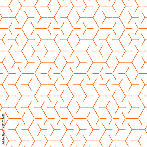  Hexagonal Maze pattern abstract illustration