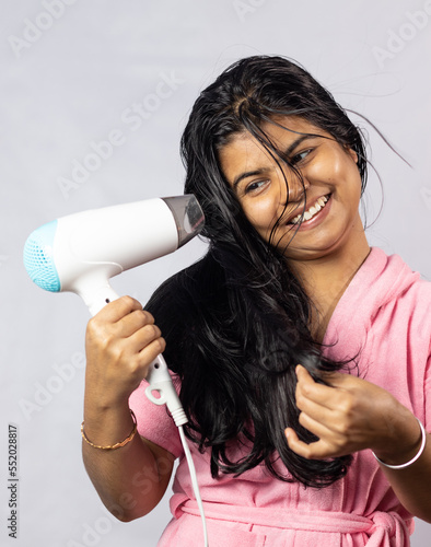 Hair care of indian woman