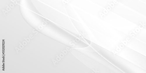 White abstract elegant modern Background. Wave gradient design style. Space concept