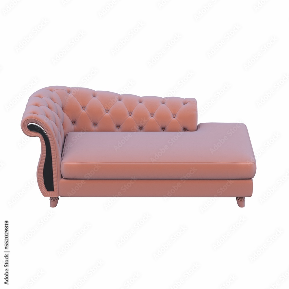 ottoman pouf isolated on white background, interior furniture, 3D illustration, cg render ottoman pouf isolated on white background, interior furniture, 3D illustration, cg render