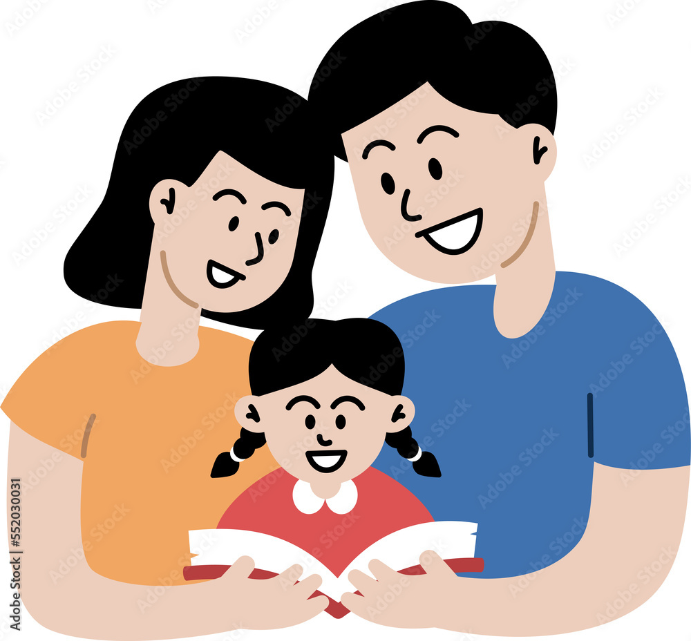 happy family with children. mother, father and kids. Cute cartoon characters isolated on white background. Colorful vector illustration in flat style. happy family with children. mother, father and kids. Cute cartoon characters isolated on white background. Colorful vector illustration in flat style.