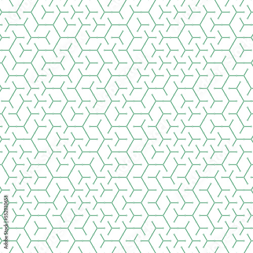  Hexagonal Maze pattern abstract illustration