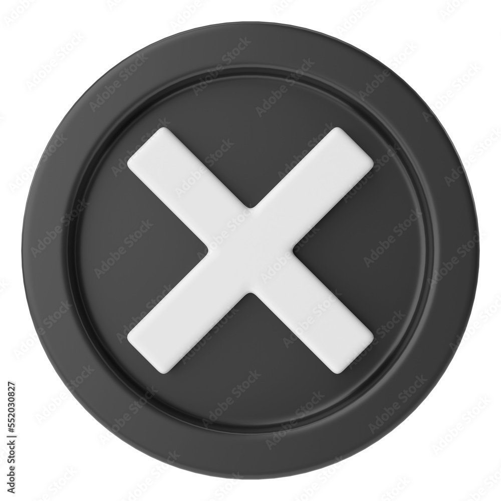 Cross sign. 3D illustration. Cross sign. 3D illustration.