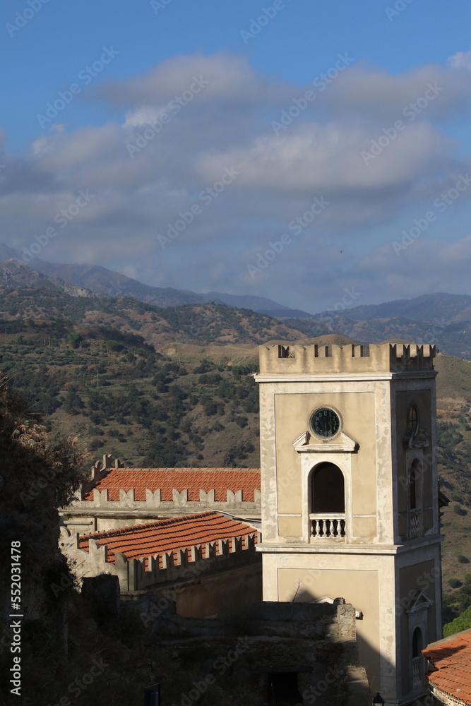 Il campanile di Savoca, Catania, Sicilia