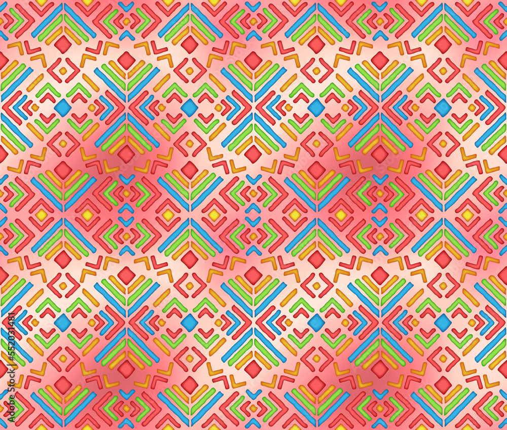 Gradient Bright Dayak Red - Seamless Repeat Patterns
