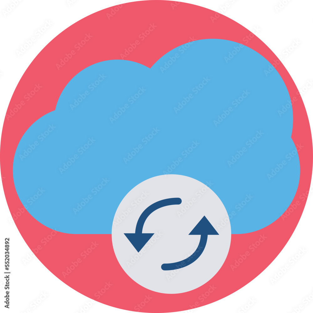 Cloud Refresh Vector Icon
Cloud Refresh Vector Icon