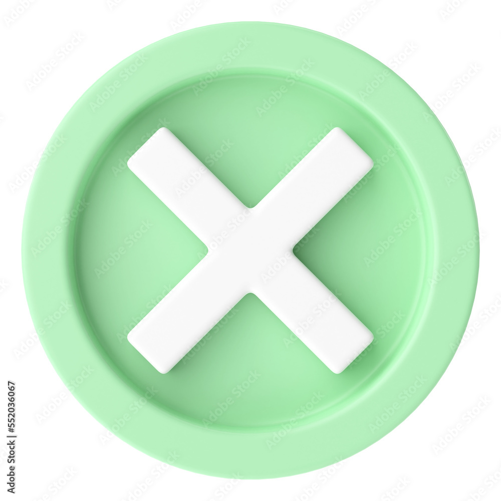 Obraz premium Cross sign. 3D illustration.