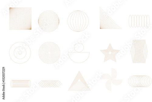 Graphic Path Trajectory Line Symbol Element Clipart Abstract Icon Collection Icon Set for Design Minimalist Graphic Boho Poster Banner Card