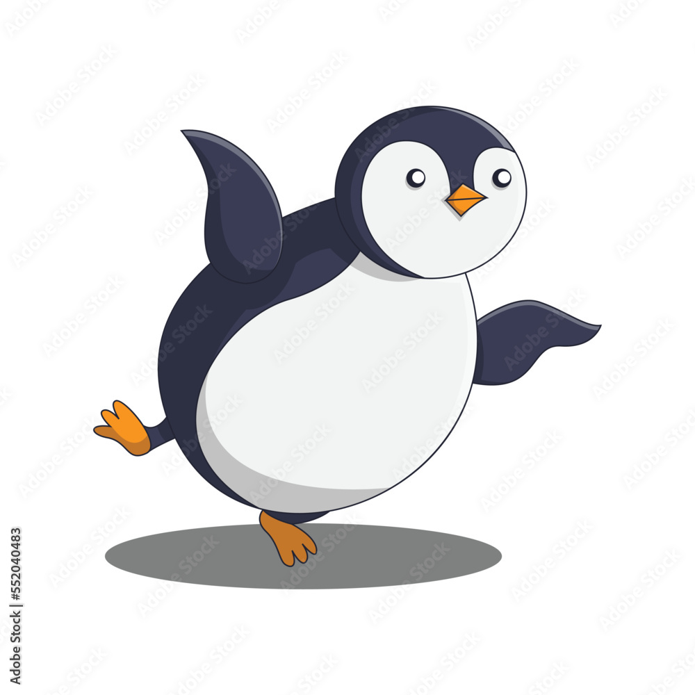 Obraz premium penguin flying cute