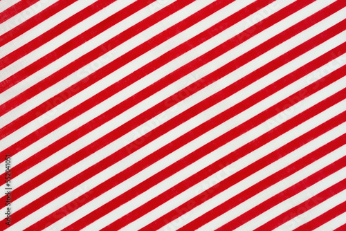 Obraz na płótnie Red and white diagonal stripes material holiday background w salonie