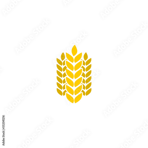 Wheat icon Wheat grain spike icon