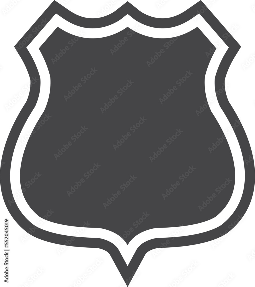 Police badge icon. Law officer shield sign Police badge icon. Law officer shield sign