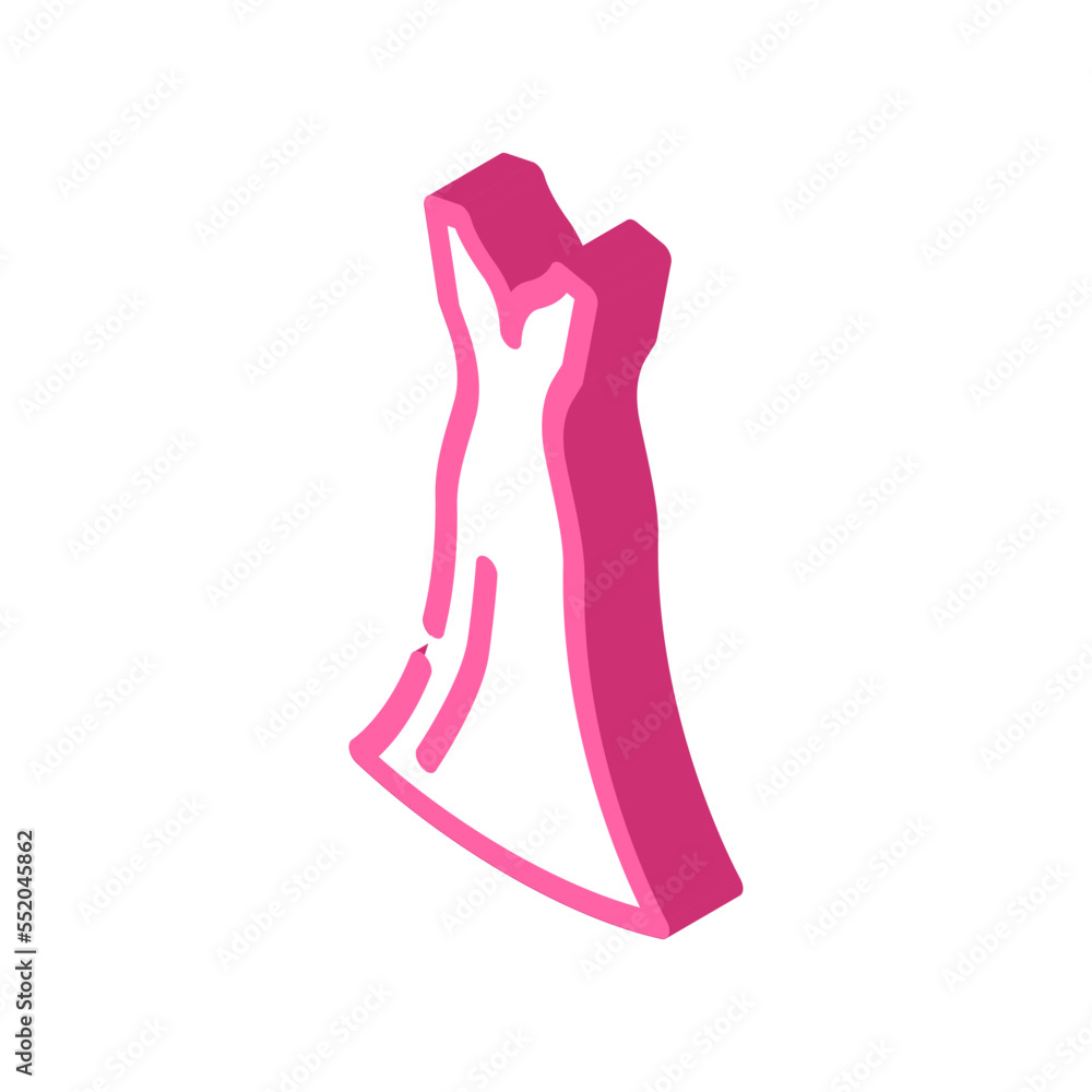 princess bride dress isometric icon vector. princess bride dress sign. isolated symbol illustration princess bride dress isometric icon vector. princess bride dress sign. isolated symbol illustration