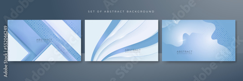 Abstract luxury blight blue and white background