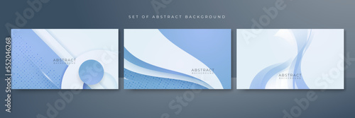 Abstract luxury blight blue and white background